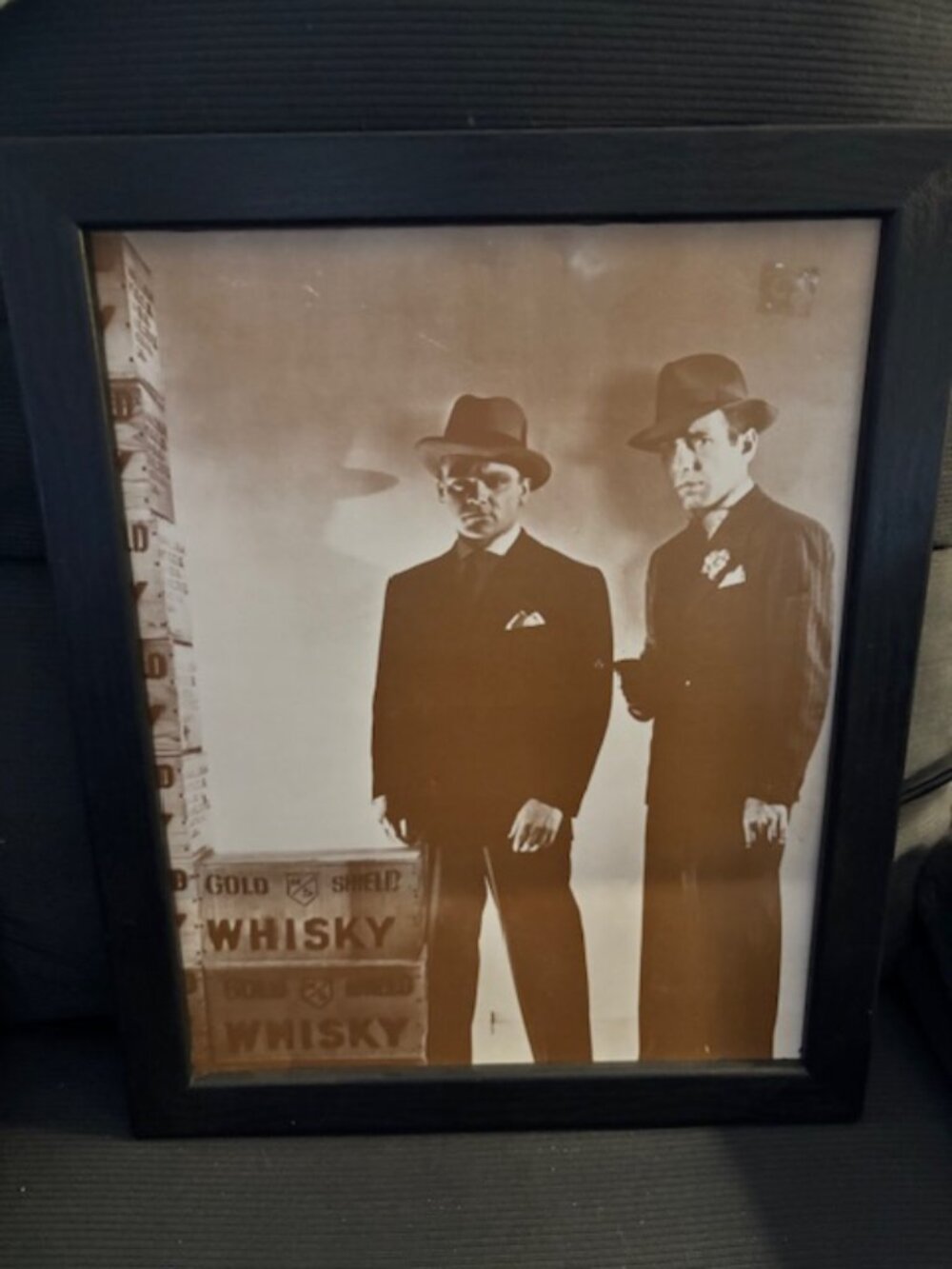 Vintage Print 8" X 10" Movie James Cagney Gangster Whiskey in Frame